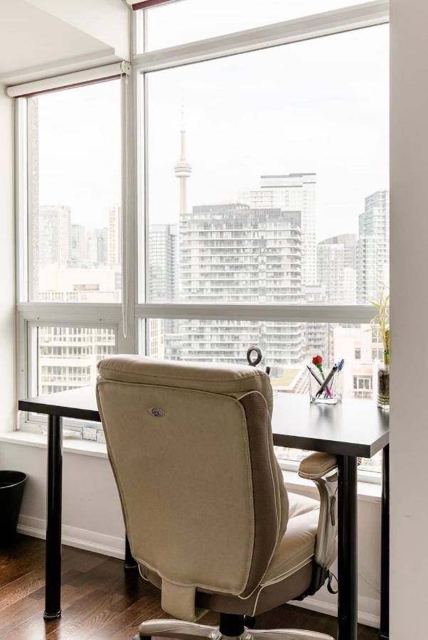 Downtown Toronto+Free Parking+Cn Tower View Apartment Ngoại thất bức ảnh